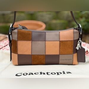Coachtopia Small Slouchy Shoulder Bag In Upcrafted Patchwork.